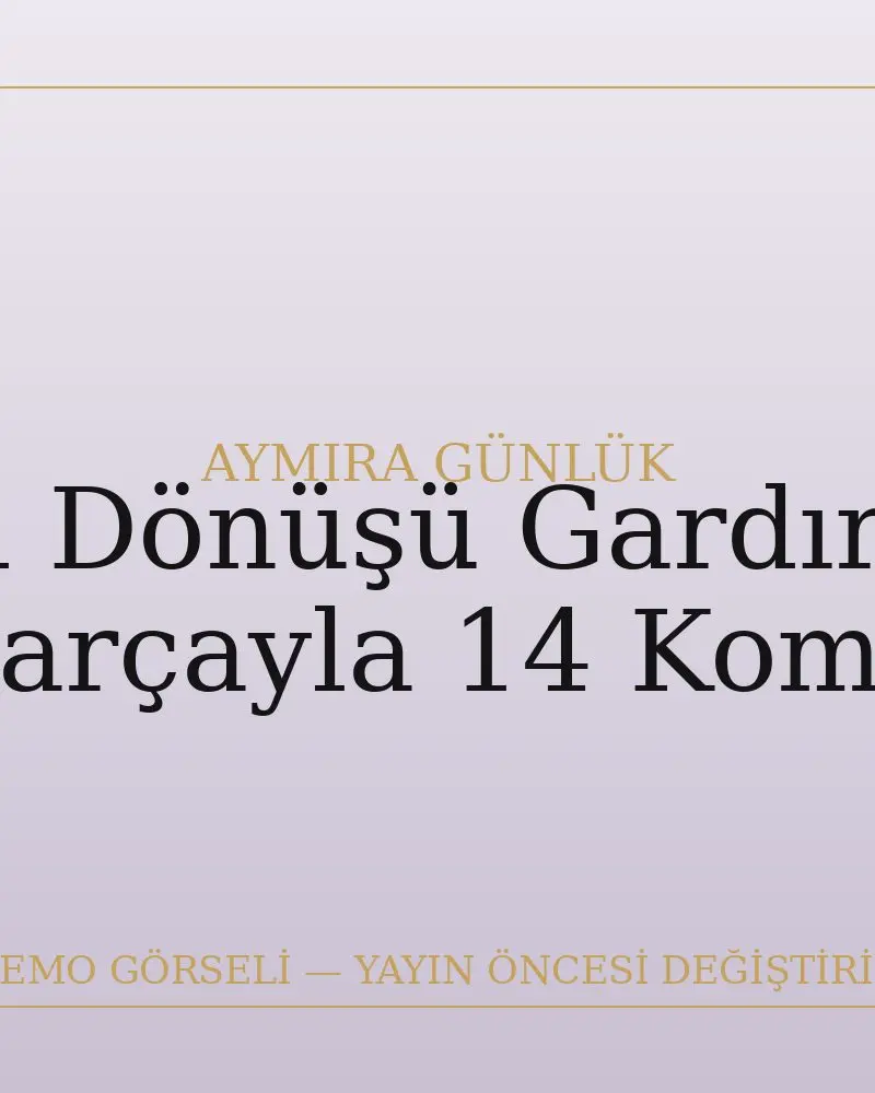 Okul Dönüşü Gardırobu: 7 Parçayla 14 Kombin